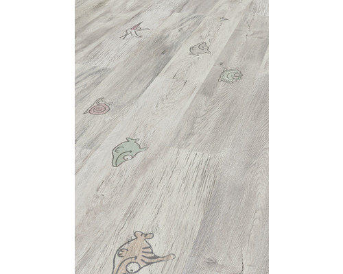 Laminatboden mit Tiermotiven für Kinderzimmer