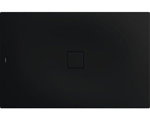 Extraflache Rechteck-Duschwanne Kaldewei Conoflat 100x160x3,2 cm schwarz matt mit Antirutschbeschichtung
