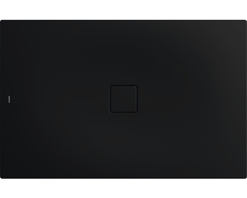 Extraflache Rechteck-Duschwanne Kaldewei Conoflat 90x160x3,2 cm schwarz matt mit Antirutschbeschichtung