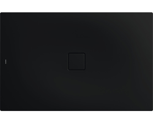 Extraflache Rechteck-Duschwanne Kaldewei Conoflat 100x150x3,2 cm schwarz matt mit Antirutschbeschichtung