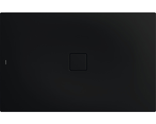 Extraflache Rechteck-Duschwanne Kaldewei Conoflat 100x140x3,2 cm schwarz matt mit Antirutschbeschichtung