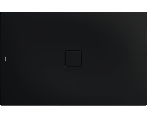Extraflache Rechteck-Duschwanne Kaldewei Conoflat 80x140x3,2 cm schwarz matt mit Antirutschbeschichtung