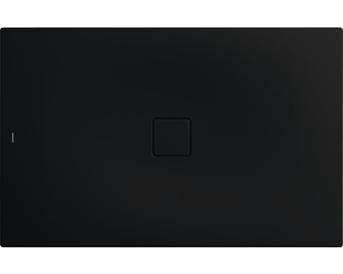 Extraflache Rechteck-Duschwanne Kaldewei Conoflat 100x130x3,2 cm schwarz matt mit Antirutschbeschichtung