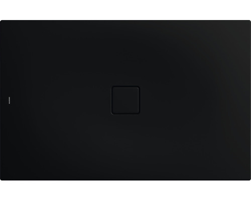 Extraflache Rechteck-Duschwanne Kaldewei Conoflat 100x120x3,2 cm schwarz matt mit Antirutschbeschichtung