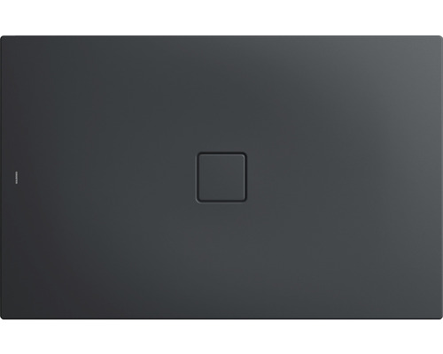 Extraflache Rechteck-Duschwanne Kaldewei Conoflat 100x120x3,2 cm grau cool glatt Duschwanne mit quadratischem Ablauf