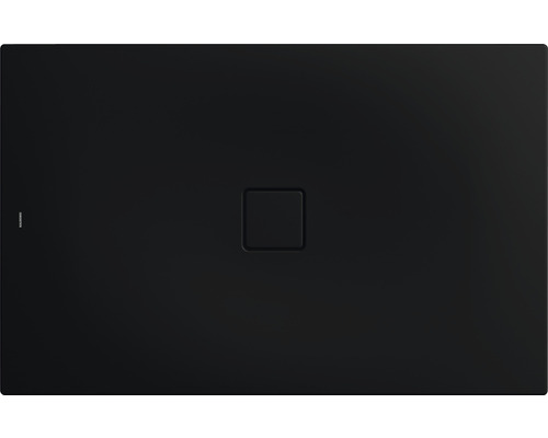 Extraflache Rechteck-Duschwanne Kaldewei Conoflat 90x110x3,2 cm schwarz matt mit Antirutschbeschichtung