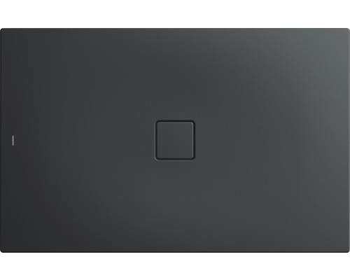 Extraflache Rechteck-Duschwanne Kaldewei Conoflat 90x110x3,2 cm grau cool glatt Rechteckige Duschwanne aus Mineralguss