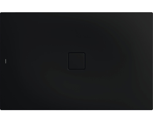 Extraflache Rechteck-Duschwanne Kaldewei Conoflat 90x120x3,2 cm schwarz matt mit Antirutschbeschichtung