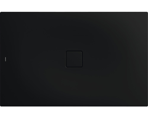 Extraflache Rechteck-Duschwanne Kaldewei Conoflat 90x100x3,2 cm schwarz matt mit Antirutschbeschichtung
