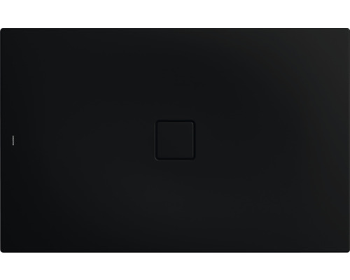 Extraflache Rechteck-Duschwanne Kaldewei Conoflat 80x120x3,2 cm schwarz matt mit Antirutschbeschichtung