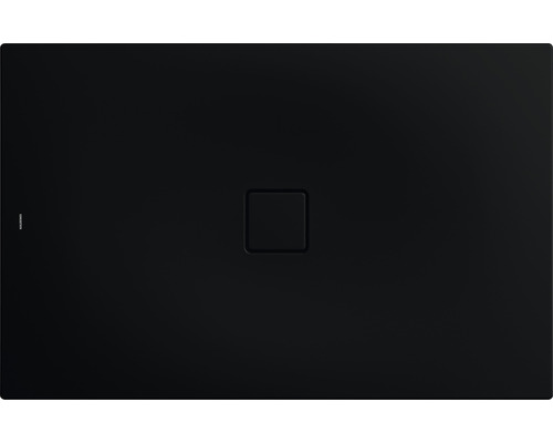 Extraflache Rechteck-Duschwanne Kaldewei Conoflat 80x100x3,2 cm schwarz matt mit Antirutschbeschichtung