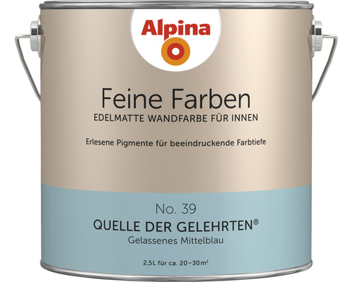 Alpina Feine Farben konservierungsmittelfrei Quelle der Gelehrten 2,5 L Alpina Feine Farben Innenwandfarbe, 2.5 Liter Dose