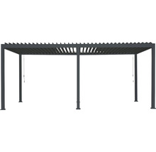 Pergola mit Lamellendach und vier Pfosten für den Garten