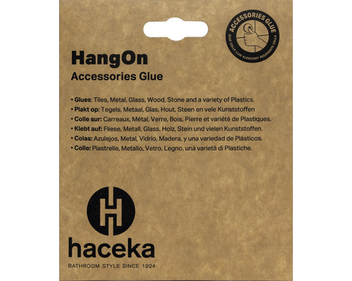 HangOn Zubehörkleber für Fliesen, Metall, Glas, Holz, Stein und Kunststoffe