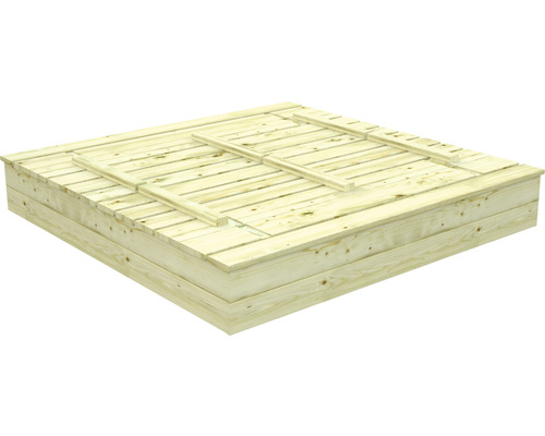 Holzsandkasten mit Deckel