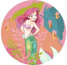Illustration von Arielle der Meerjungfrau mit Seepferdchen