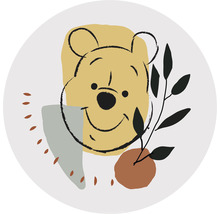 Illustration von Winnie Puuh mit Pflanzenmotiven