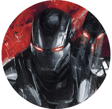 Illustration von War Machine mit leuchtenden Augen