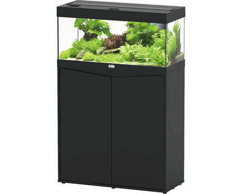Aquarium mit Unterschrank und Wasserpflanzen