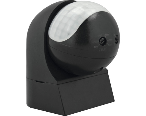 Schwarzer Bewegungsmelder zur Lichtsteuerung