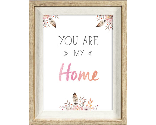 Gerahmtes Bild mit der Aufschrift Du bist mein Zuhause