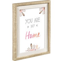Dekorativer Bilderrahmen mit dem Schriftzug You Are My Home und floralen Elementen