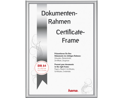 Dokumentenrahmen für Dokumente im Format DIN A4