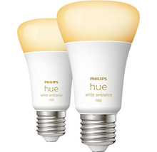 Zwei Philips Hue White Ambiance 1100 Glühbirnen