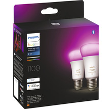 Philips hue Lampe White & Color Ambiance A60 dimmbar matt 2x E27/9W(75W) 1100 lm RGBW 2000K-6500 K 2 Stück - Kompatibel mit SMART HOME by hornbach-thumb-5