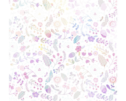 Fototapete Vlies IAX6-0033 Into Adventure Magical Autumn 6-tlg. 300 x 280 cm Dekoratives Muster mit Blumen, Blättern und Eicheln