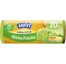 Verpackung Swirl Müllbeutel mit Zitrusduft, 20 Liter Inhalt und Zugband