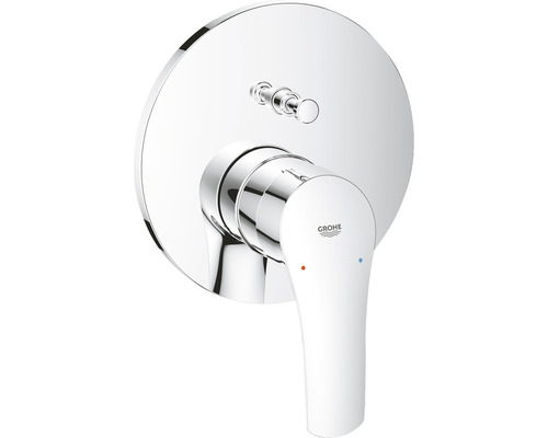 Unterputz-Badewannenmischer Grohe Professional Eurosmart 24042003 chrom Grohe Armatur zur Wandmontage mit Hebel