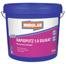 Eimer Rapidputz 1.0 Silikat von Modulan, mineralischer Dekorputz, 15 Kilogramm