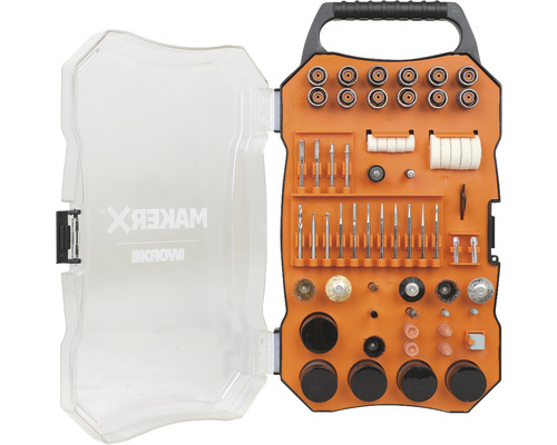 Werkzeugkoffer mit verschiedenen Fräsern und Zubehör