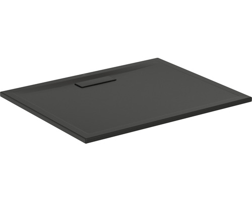 Extraflache Rechteck-Duschwanne Ideal Standard Ultra Flat New 100x80x2,5 cm schwarz matt