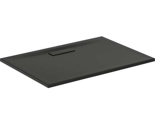 Extraflache Rechteck-Duschwanne Ideal Standard Ultra Flat New 100x70x2,5 cm schwarz matt