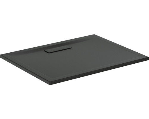 Extraflache Rechteck-Duschwanne Ideal Standard Ultra Flat New 90x70x2,5 cm schwarz matt