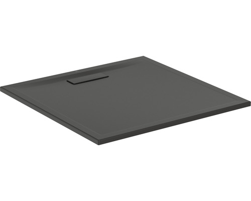 Extraflache Duschwanne Ideal Standard Ultra Flat New90x90x2,5 cm schwarz matt Quadratische Duschwanne aus Steinharz