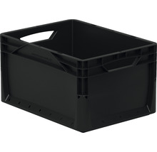 Schwarze Lagerbox aus Kunststoff