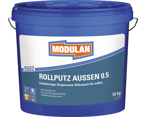 MODULAN 5502 Rollputz Außen 0,5 mm weiß 15 kg MODULAN 5502 Rollputz Außen 0,5 mm weiß 15 kg