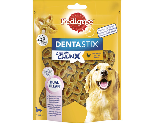 Hundesnack Pedigree DentaStix Chewx Chunx Maxi 60 g Pedigree Dentastix Chewy Chunx Hundesnack zur Zahnpflege