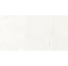 Feinsteinzeug Bodenfliese Bianco Creme Onyx 60x120 cm weiß grau beige glänzend rektifiziert-thumb-1 Feinsteinzeug Bodenfliese Bianco Creme Onyx 60x120 cm weiß grau beige glänzend rektifiziert-thumb-1