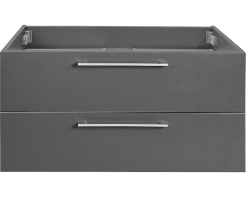 Waschbeckenunterschrank Differnz Somero 60x45x38 cm ohne Waschbecken anthrazit matt Waschtischunterschrank mit zwei Schubladen