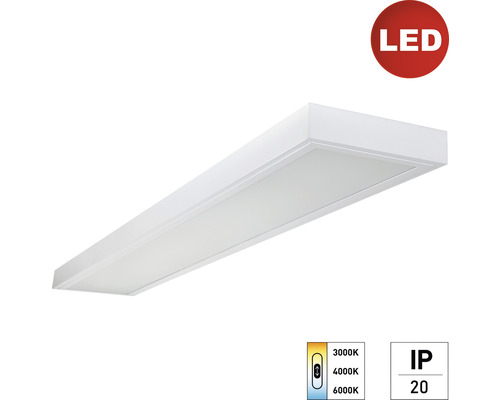 LED Deckenleuchte 48 W 6100 lm 3000-6000 K kaltweiß - warmweiß 1500x200x45 mm IP20 weiß