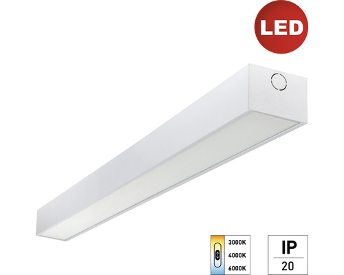 LED Deckenleuchte 50 W 5650 lm 3000-6000 K kaltweiß - warmweiß 1500x75x56 mm IP20 weiß