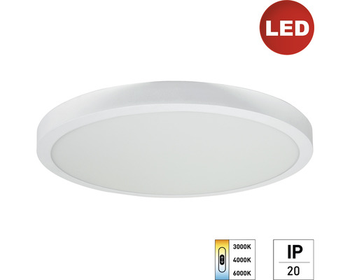 LED Aufbau Panel 40 W 4000 lm 3000-6000 K kaltweiß - warmweiß 600x600x50 mm IP20 weiß Weiße LED Deckenleuchte mit Schutzart IP20