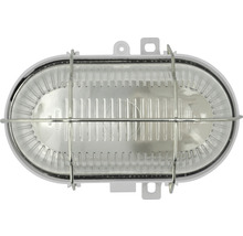 Ovale Wandleuchte mit Schutzgitter