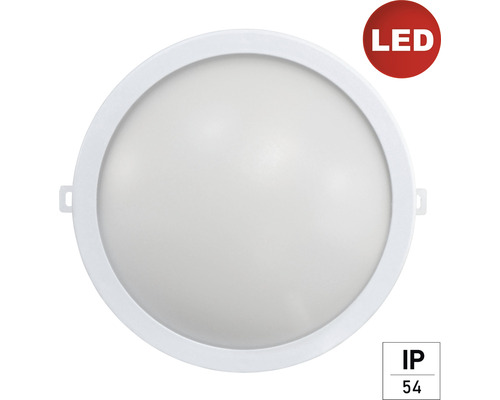 LED Wandleuchte 15 W 1150 lm 4000 K kaltweiß 190x190x79 mm IP54 weiß