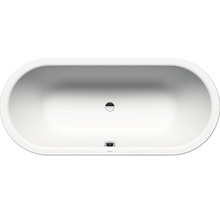 Oval geformte Badewanne, freistehend, Aufnahme von oben