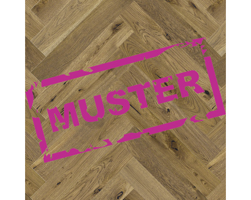 Handmuster zu Boden Fischgrät DBE1-L05-W2R Parkettboden im Fischgrätmuster mit Musteraufdruck